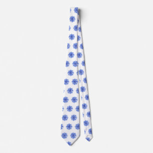 Blue Snowflakes Tie