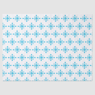 Blue Snowflakes Tissue Paper