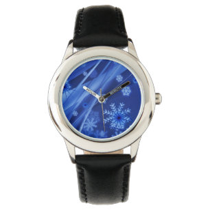 Blue Snowflakes Watch