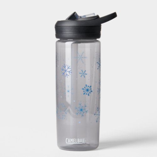 Blue Snowflakes Water Bottle