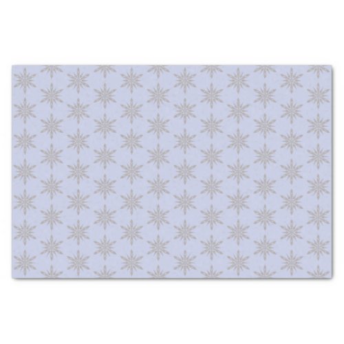 Blue Snowflakes Winter Tissue Paper