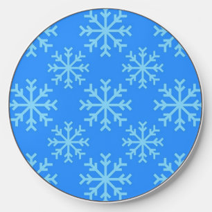 Blue Snowflakes Wireless Charger