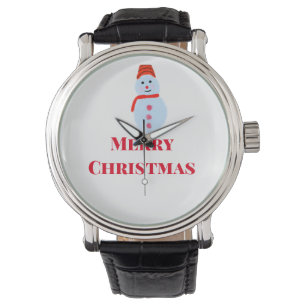 Blue snowman Christmas merry Christmas add name te Watch