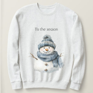 Blue Snowman Christmas Sweatshirt