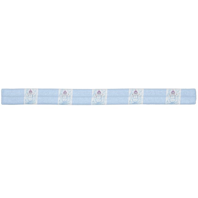 Blue snowman hair tie (Unwrapped)