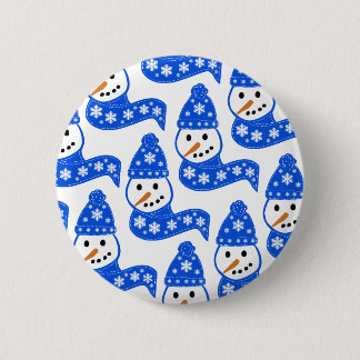 Blue Snowmen Buttons