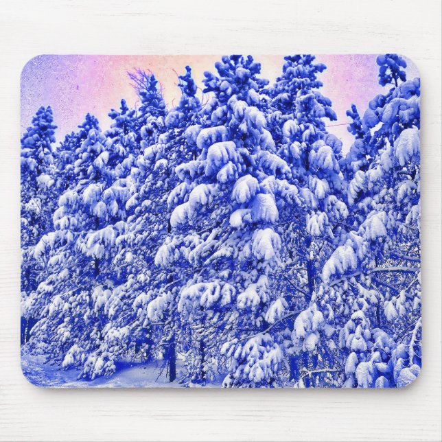 Blue Snowscape, Conifer, CO Mouse Pad (Front)