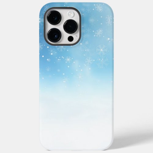 Blue Snowy in the Winter Modern Minimalist Case