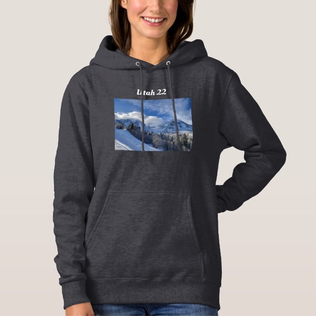 Blue Snowy Ridge Hoodie (Front)