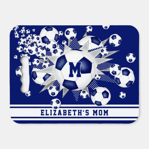 blue soccer ball blowout soccer mom seat cushion