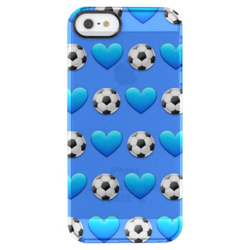 Blue Soccer Ball Emoji iPhone SE55s ClearlyCase Clear iPhone SE55s Case