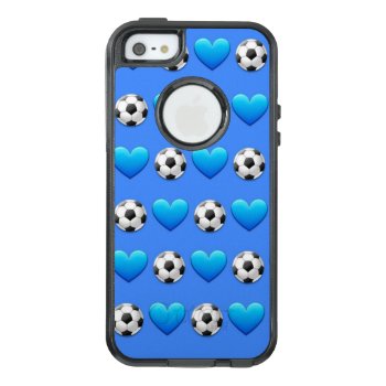 Blue Soccer Ball Emoji Iphone Se/5/5s Otterbox by BryBry07 at Zazzle