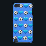 Blue Soccer Ball iPod 5 Case<br><div class="desc">iPod case for soccer players.</div>