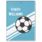 Blue Soccer Coach Personalized Clipboard