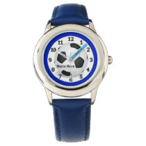 Blue Soccer Watches for Kids with their NAME