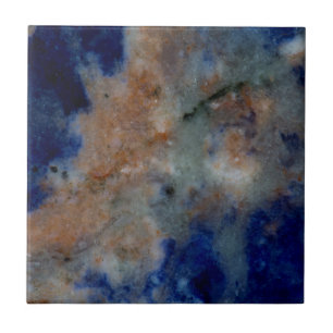 Blue Sodalite Close Up Ceramic Tile