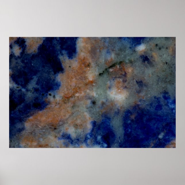 Blue Sodalite Close Up Poster (Front)