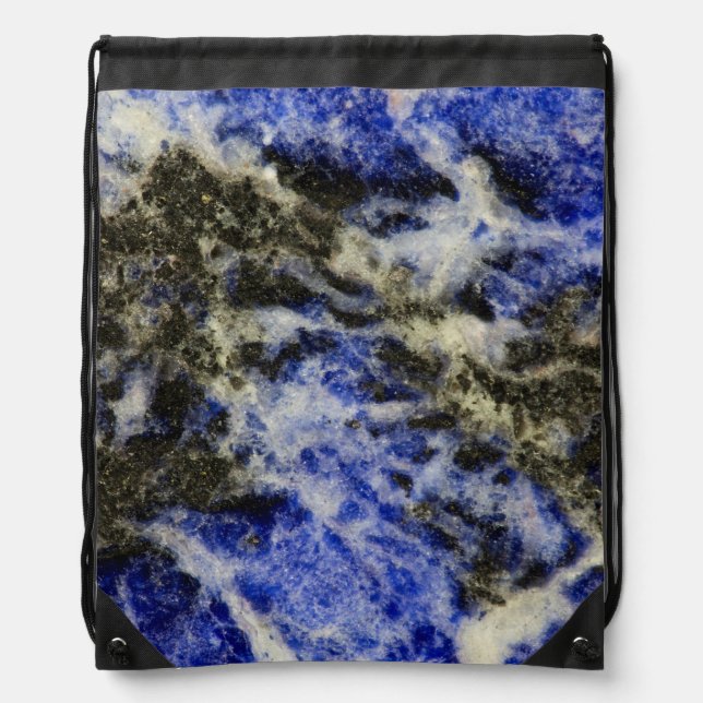 Blue Sodalite Drawstring Bag (Front)