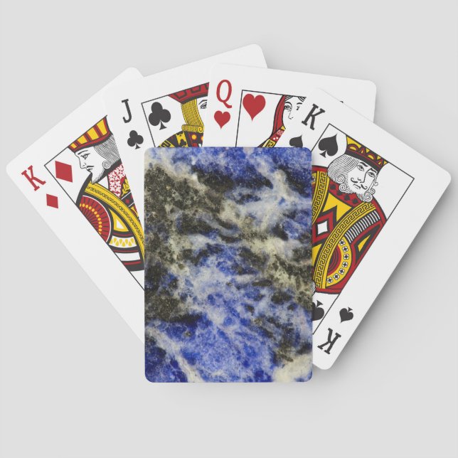 Blue Sodalite Poker Cards (Back)