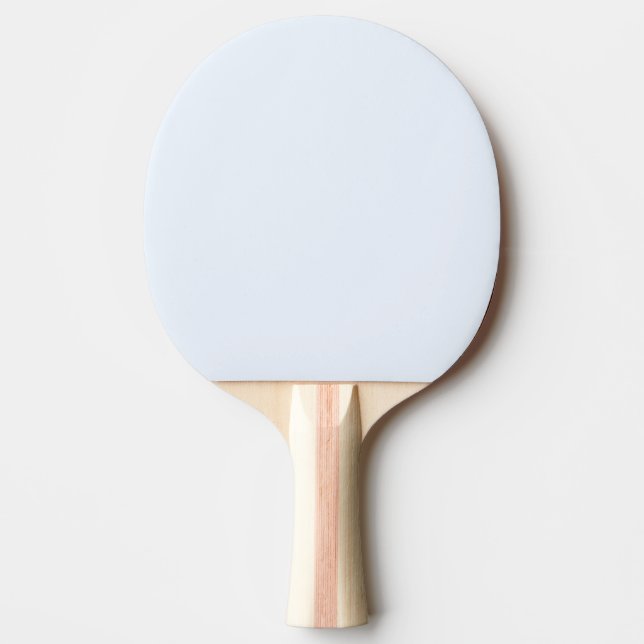 Blue Soft White Pastel Solid Color Ping Pong Paddle (Front)