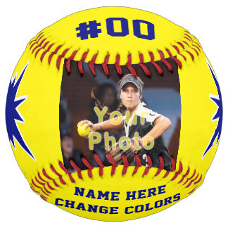 Blue Softball Ball, Great Softball Team Gifts