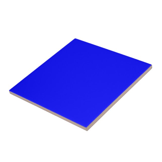 Blue  (solid color)   ceramic tile (Side)
