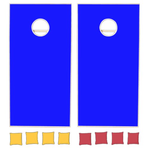 Blue  solid color   cornhole set