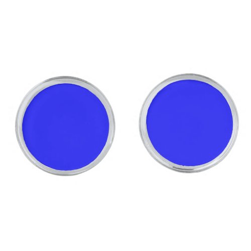 Blue  solid color   cufflinks