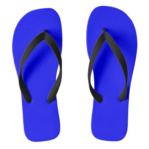 Blue  solid color   flip flops