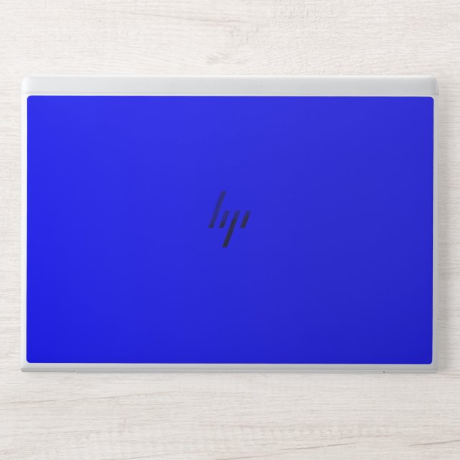 Blue  (solid color)   HP laptop skin (Front)