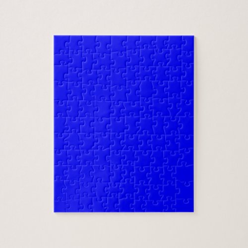 Blue  solid color   jigsaw puzzle