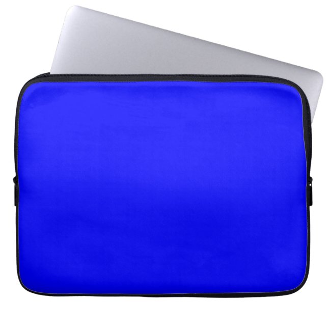 Blue  (solid color)   laptop sleeve (Front)