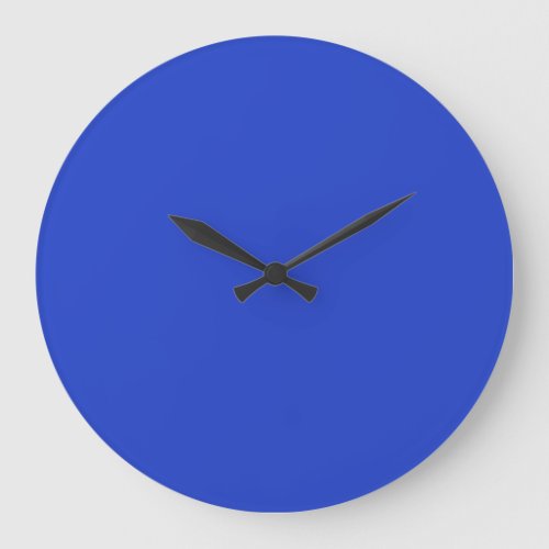 Blue solid color large clock