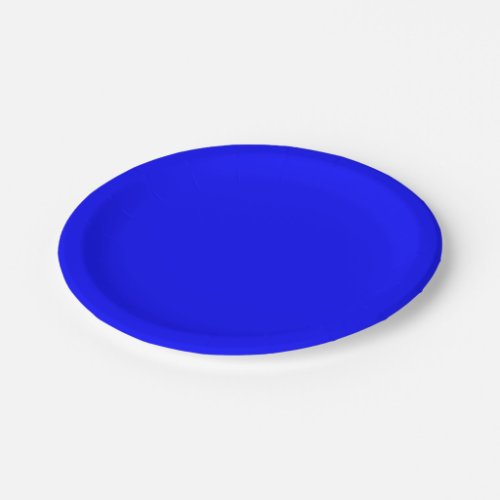 Blue  solid color   paper plates
