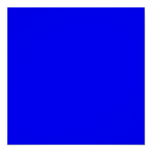 Blue  solid color   poster