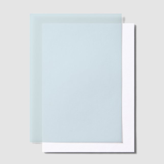 Blue Solid Color Wedding Liner Vellum Invitations (Creator Uploaded)