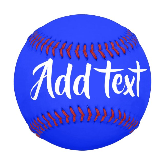 Blue solid plain baseball (Front)