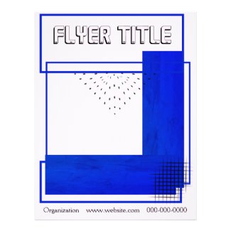 Blue Solid Template Pad Event Flyer