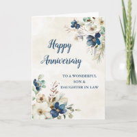 Blue Son & Daughter in Law Wedding Anniversary