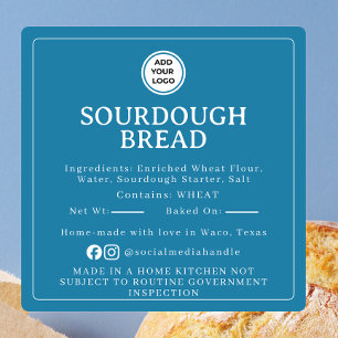 Blue Sourdough Ingredient Cottage Law Sticker
