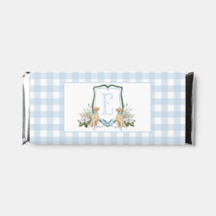 Blue Southern Puppy Dog Baby Shower  Hershey Bar Favors