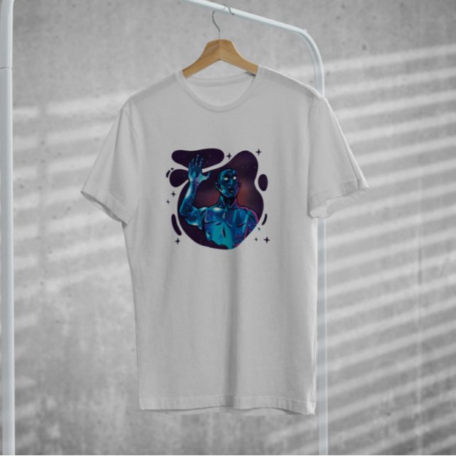 Blue Space Alien Fantasy T-Shirt (Creator Uploaded)