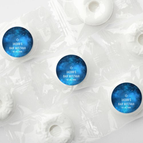 Blue Space Galaxy Bar Mitzvah Life Saver Mints