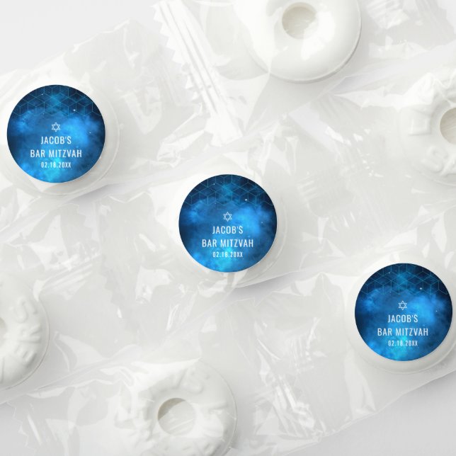 Blue Space Galaxy Bar Mitzvah Life Saver® Mints (Assorted)