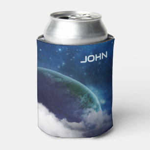 Blue Space Planet   Personalized Can Cooler