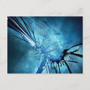 Blue Space Postcard