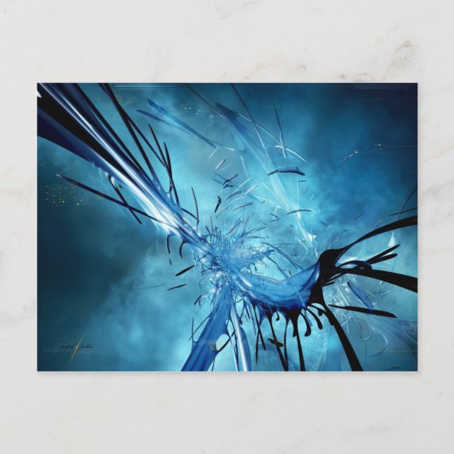 Blue Space Postcard (Front)