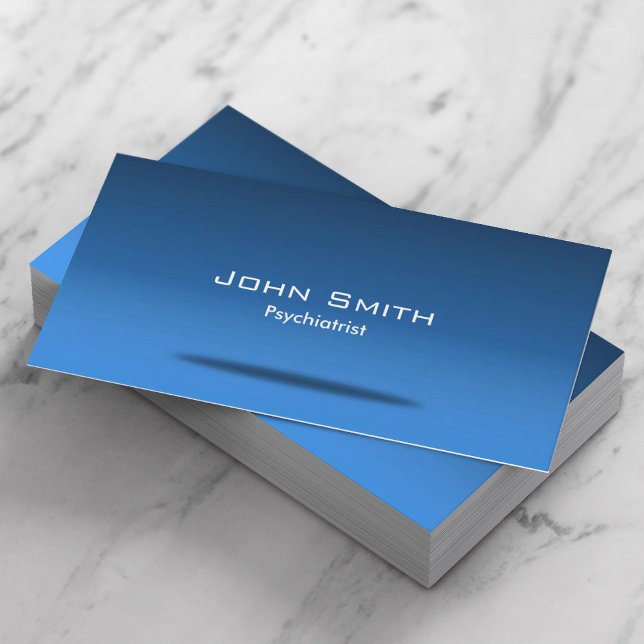 Blue Space Psychiatrist Business Card (Creator Uploaded)