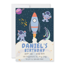 Blue Space & Rockets Birthday
