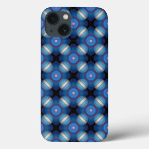 Blue Spacey Geometric iPhone 13 Case